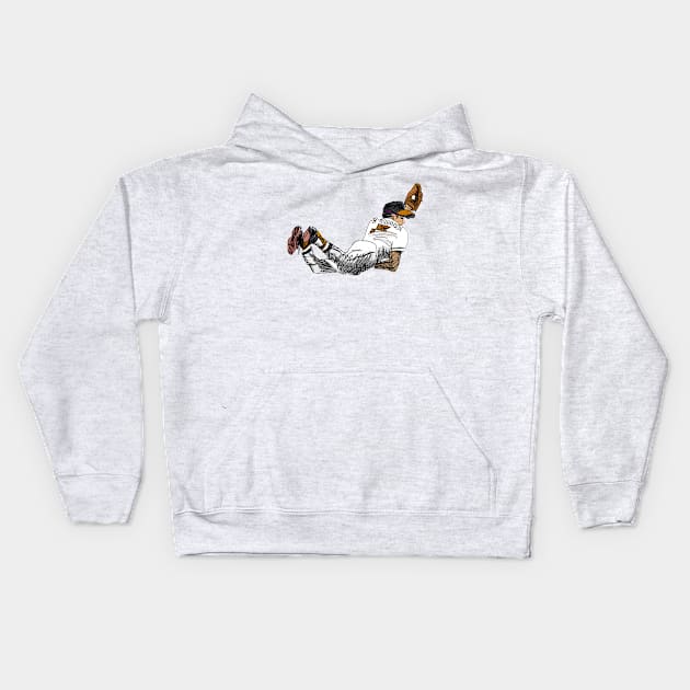 Brooks Robinson Kids Hoodie by SPINADELIC